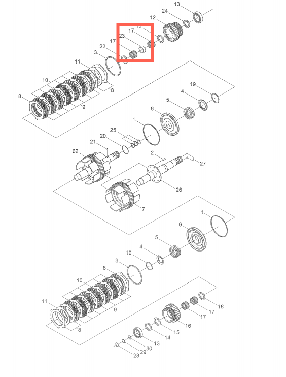 Genuine  HCE SPACER XKBT-00283 fit 35D-7  35D-9  35D-9A  35D-9K  35D-9S  35DE  35DS-7  35DS-7E  35L  35L-7A  50DF  60L-7A