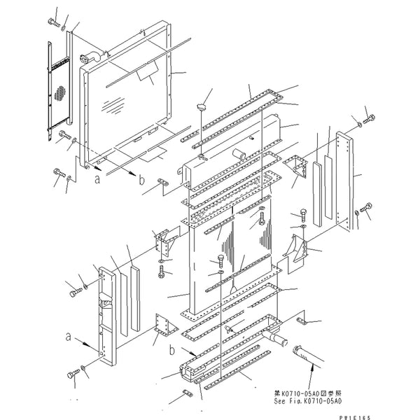 ﻿Aftermarket Core 21N-03-37910 For Komatsu EXCAVATORS  PC1250   PC1250SP