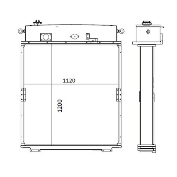 ﻿Aftermarket Radiator 196-03-00071 For Komatsu PIPELAYERS  D355C