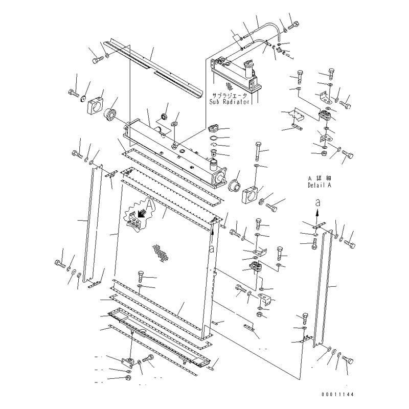 ﻿Aftermarket Radiator 198-03-61102 For Komatsu BULLDOZERS  D475A