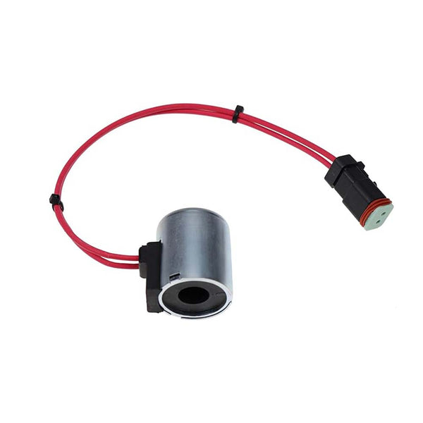 Bobina de solenoide de repuesto 130-0013 compatible con retroexcavadoras Caterpillar 416C 416D 420D 424D 426C 428C 428D 430D 432D 436C 438C 438D 442D 446B 446D