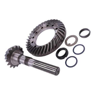 Holdwell Bevel Gear Kit 294189A1 Aftermarket Ring and Pinion Gear Set Compatible for Case Loader Backhoe 580SL 580SM 580SM+