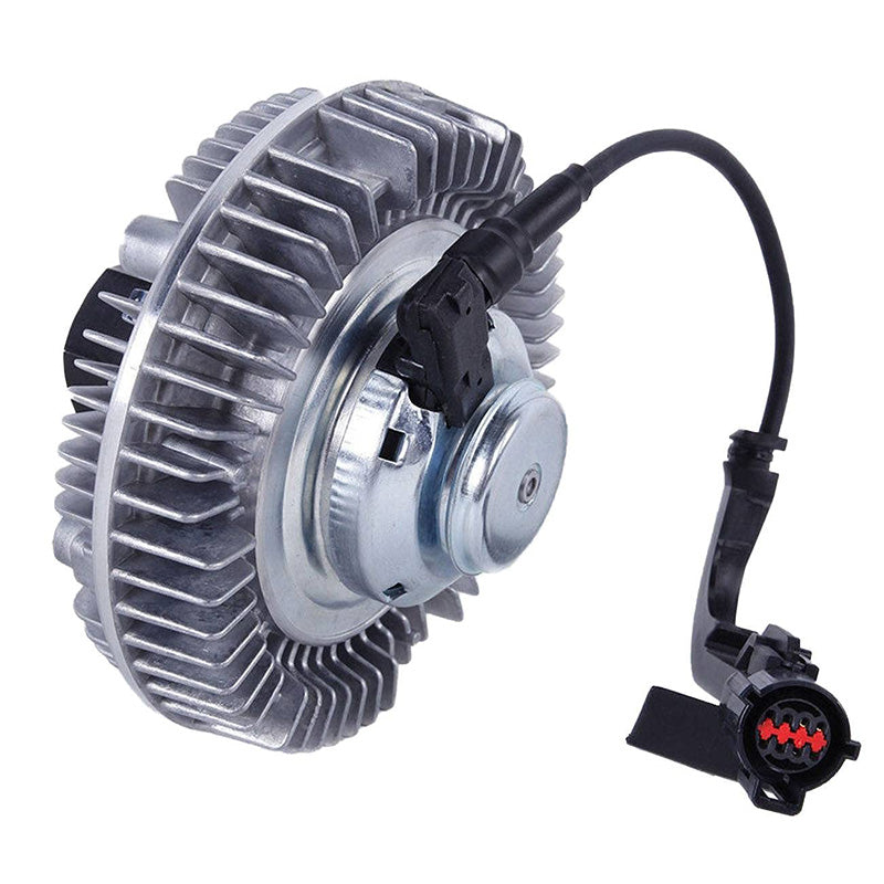 4C3Z-8A616-AA Electric Radiator Cooling Fan Clutch Compatible with Ford F-250 F-350 F-450 F-550 E-350 E-450 Super Duty, Excursion, F-650, F-750, E-350 Club Wagon, 2003-2010 V8 6.0L