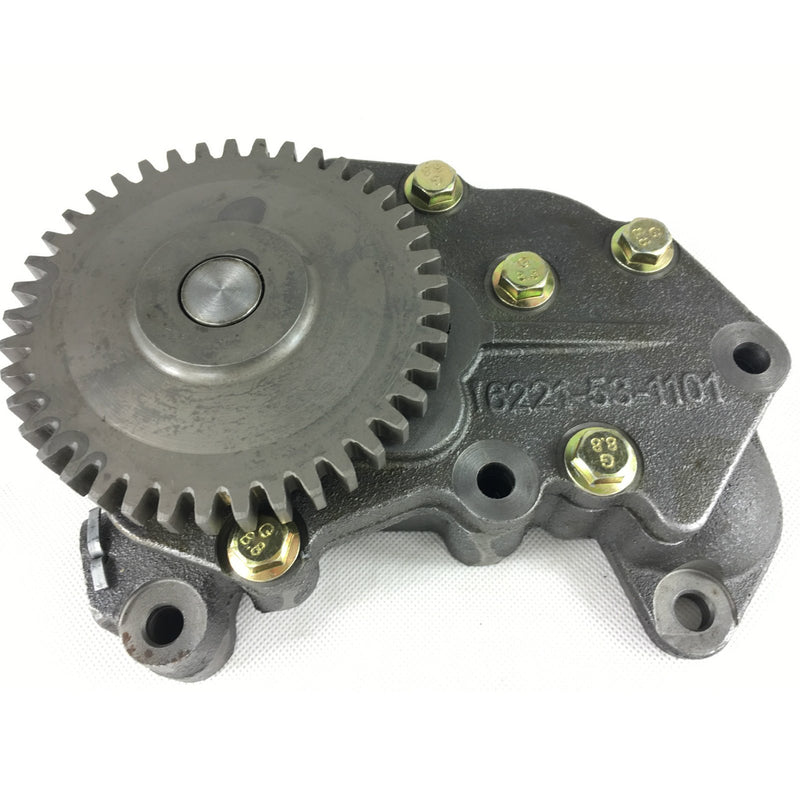 Bomba de aceite de repuesto 6221-53-1101 para motores Komatsu S6D108 SAA6D108E PC300