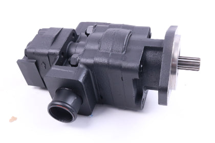 Holdwell Tandem Hydraulic External Gear Pump Replace AT331223 for John Deere Engine 4045 Backhoe Loader