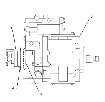 Aftermarket Piston Pump 122-3401 1223401 for Caterpillar backhoe loader 446 446B