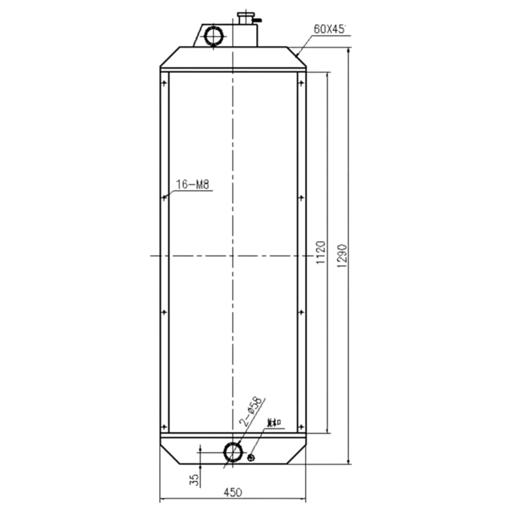 Aftermarket radiator 230-2966 for Caterpillar Excavator CAT 345C 345C