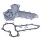 Water Pump E5627-73031 E5627-73032 E5627-73411 for Kioti Tractor CX25 CX27