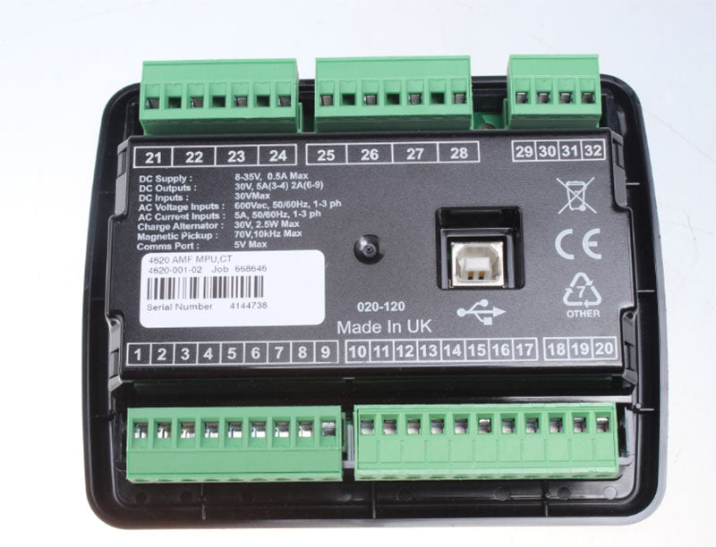 Original DSE4620 Generator Electronic Generator Controller , Generator Controller Controller Control Module DC 8-35V Automatic Engine Control Module