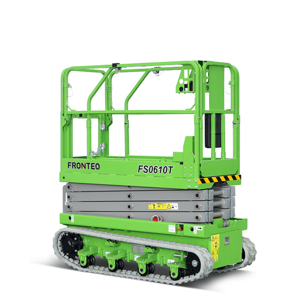 Elevador de tijera sobre orugas con accionamiento de corriente alterna (CA) nuevo de Holdwell FS0610T para plataforma de trabajo aérea