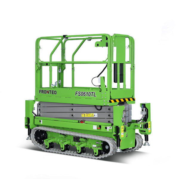 Elevador de tijera sobre orugas con accionamiento de corriente alterna (CA) nuevo de Holdwell FS0610TL para plataforma de trabajo aérea