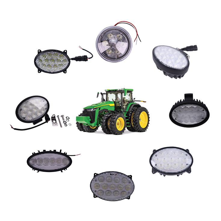 New Aftermarket Lamp Light LED RE573609 RE331642 AT208435 AL150478 RE271574 for John Deere Tractor 4040 4640 7200 7210 7600 7610 7710