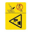 Replacement Aerial Lift Parts Electric Hazard Plug Symbol Decal 114334GT 114334 for Genie Scissor GS-1930 GS-3369 BE GS-3369 DC GS-2669 DC GS-1532 GS-2669 BE GS-4069 BE GS-1932 GS-4069 DC GS-3246