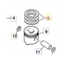 Aftermarket  JCB Kit Piston 02/800897 For Isuzu Engine 4JG1