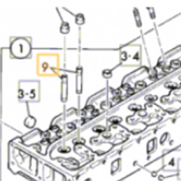 Aftermarket Guide Valve Inlet 02/801455 For Isuzu Engine 6BG1