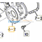 Cover timing  for ISUZU engine 4BG1 in JCB model 02/800323