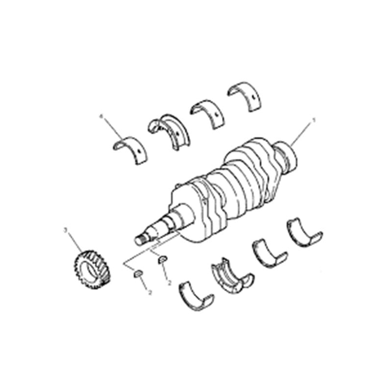 Aftermarket  Crankshaft 223-0068 For Caterpillar Mini Excavator 301.6C 301.8C Use Mitsubishi L3E