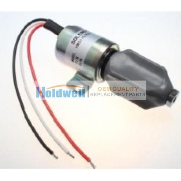 Fuel Solenoid SA-3786-12 1753ES-12E6ULB1S1 for Kubota Diesel 21HP Engine 91-05 Grasshopper 721D2 Mower 12V