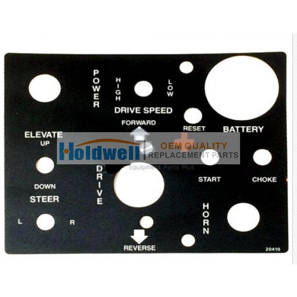 NEW Genie Platform Control Panel Decal #20410