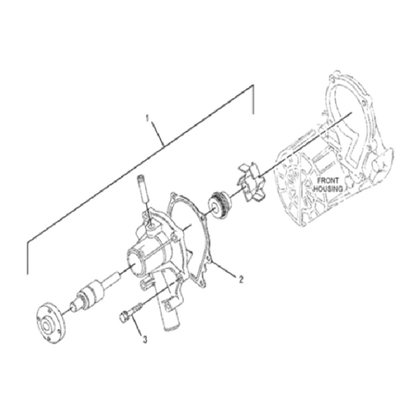 Aftermarket Caterpillar Water Pump 439-6458 439-7742 For Mini Hydraulic Excavator 303E CR 303ECR