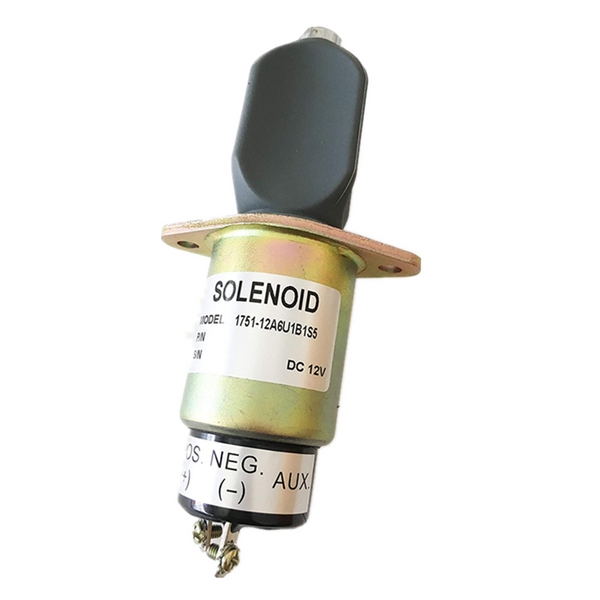 Solenoide de parada Holdwell de repuesto 1751-12A6U1B1S5 para kit Kubota 3A (motores de las series 70 y 82 mm)