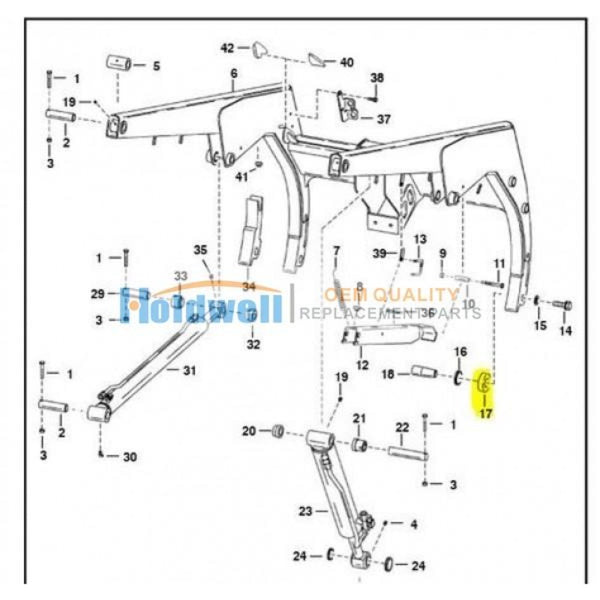 Bob-tach Lower Cup Seal 6700463 For Bobcat 751 753 763 773 7753 Skid Steer