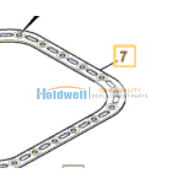 Gasket sump for ISUZU engine 4JJ1 in JCB model 02/802413