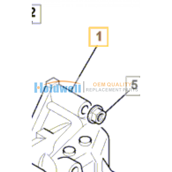 Manifold inlet for ISUZU engine 4JJ1 in JCB model 02/802513