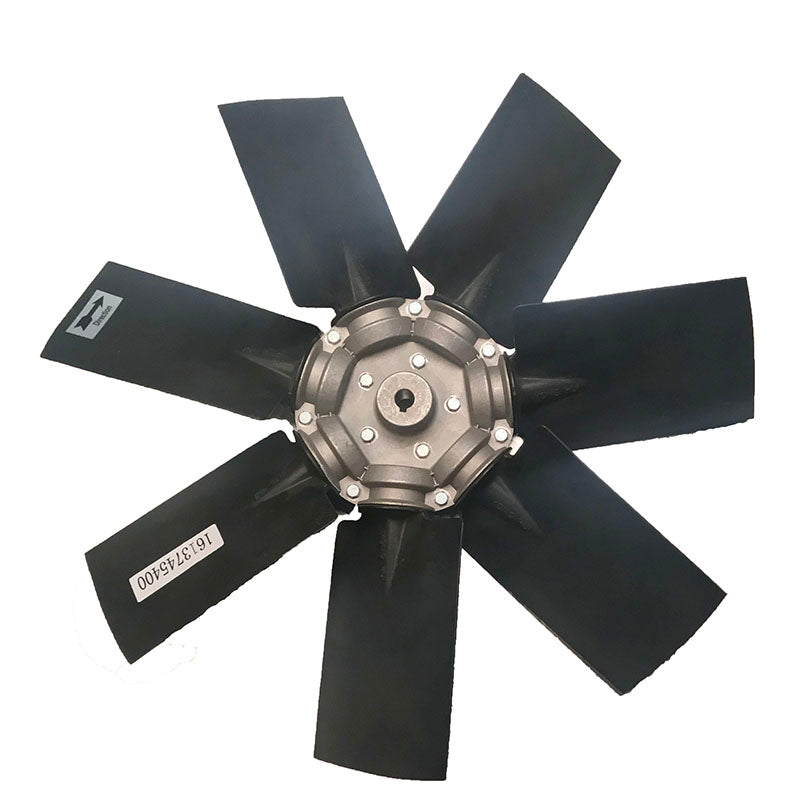Aspa de ventilador de hélice Atlas Copco 1613 7454 00 1613-7454-00 1613745400 compatible con compresor de aire estacionario GA30 GA45