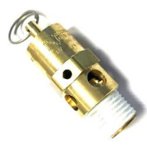 Soupape de sécurité/décharge Ingersoll Rand 31385693 pour compresseur d'air alternatif modèle 2475/TS8 ; COMPRESSEUR D'AIR INDUSTRIEL À DEUX ÉTAGES MODÈLE 2545/7100 15T H15T T30