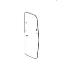 Replacement Dozer Right Hand Door Glass T255706 For John Deere & Hitachi