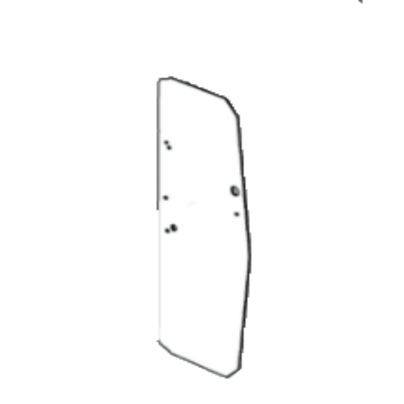 Replacement Dozer Right Hand Door Glass T255706 For John Deere & Hitachi