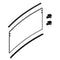 Replacement Backhoe Rear Upper Cab Glass Kit AT505595 AT354597 For John Deere & Hitachi