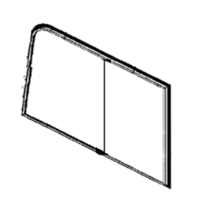 Replacement Mini Excavator Righthand Front Slider Window FYD00004972 F