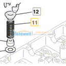 Spring valve for ISUZU engine 4JJ1 in JCB model 02/802429