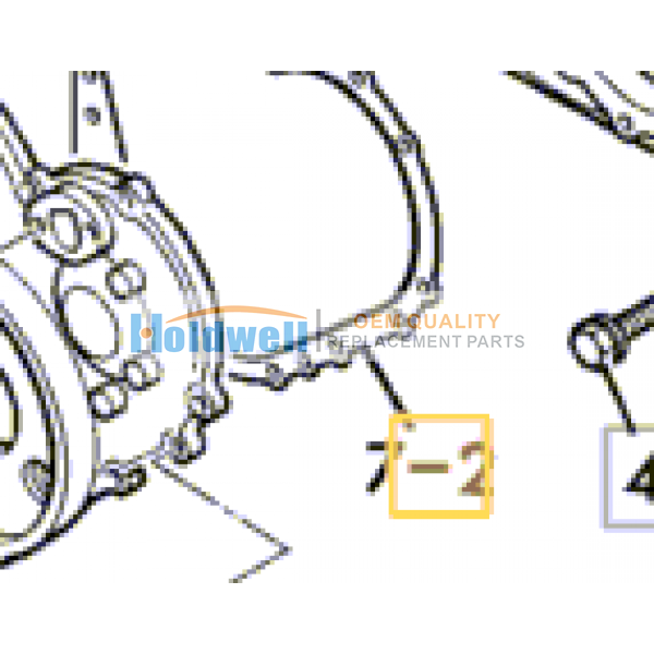 Gasket timing cover for ISUZU engine 4BG1 in JCB model 02/800324 02/801643