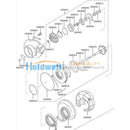 HOLDWELL 49181-42100 turbocharger Oil Ring Sleeve for Mitsubishi engine S12R2-PTA